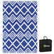 Polypropylene Outdoor Reversible Plastic Straw Rug 274cm Wide With Carry Bag - Velmora