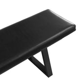PU Leather Dining Bench for 3 People - Hyde