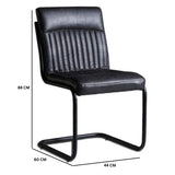Faux Leather Dining Chairs in Set Of 2 - Inverley Designs