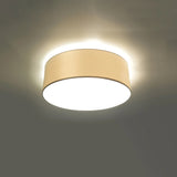 PVC Ceiling Light Round With Arena Lamp - Spanish Orange