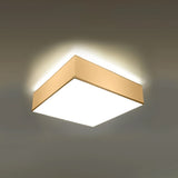 PVC Ceiling Light Square With Horus 35 Lamp - Spanish Orange
