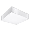 PVC Ceiling Light Square With Horus 35 Lamp - Spanish Orange