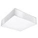 PVC Ceiling Light Square With Horus 35 Lamp - Spanish Orange