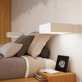PVC Ceiling Light Square With Horus 45 Lamp - Spanish Orange