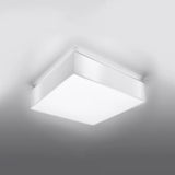 PVC Ceiling Light Square With Horus 45 Lamp - Spanish Orange