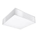 PVC Ceiling Light Square With Horus 45 Lamp - Spanish Orange