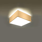 PVC Ceiling Light Square With Horus Lamp - Spanish Orange