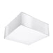 PVC Ceiling Light Square With Horus Lamp - Spanish Orange
