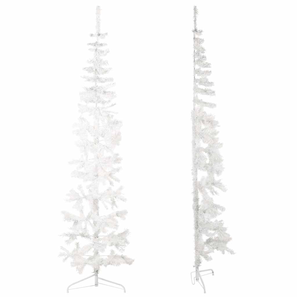 PVC Slim Artificial Half Christmas Tree With Stand 240cm High - Vantage ...