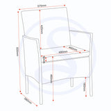 Rattan Garden Set 3 Piece - Willow