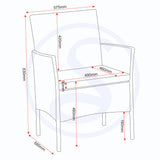 Rattan Garden Set 4 Piece - Willow