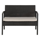 Rattan Garden Set 4 Piece With Coffee Table - Cedar