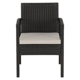 Rattan Garden Set 4 Piece With Coffee Table - Cedar