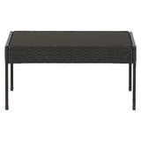 Rattan Garden Set 4 Piece With Coffee Table - Cedar