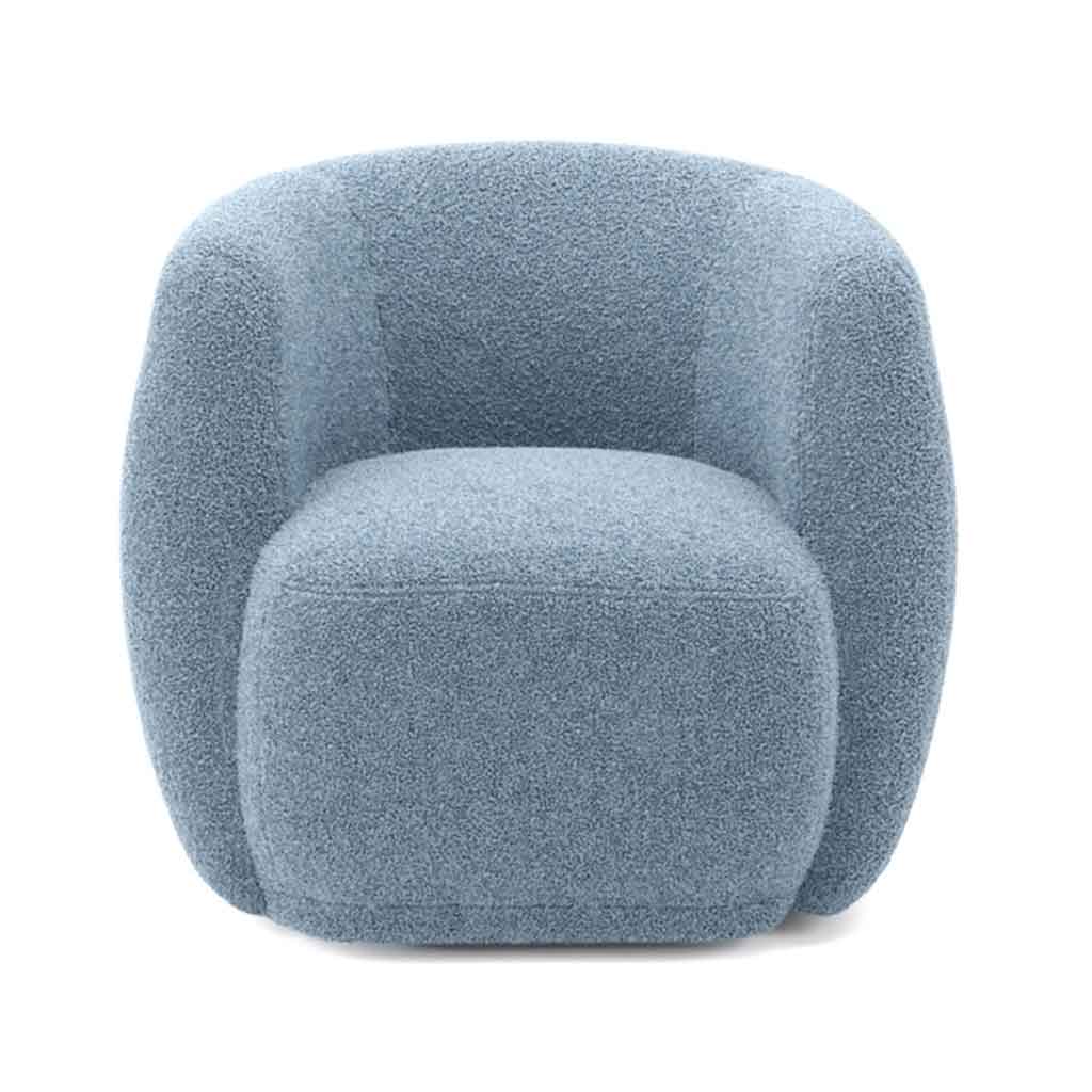 Sherpa Fabric Tub Chair - Clay