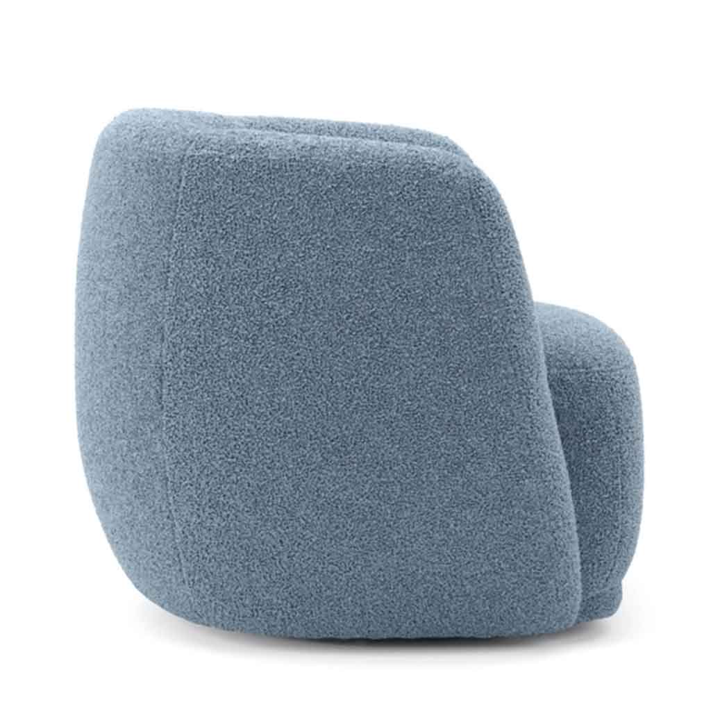 Sherpa Fabric Tub Chair - Clay