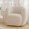 Sherpa Fabric Tub Chair - Clay