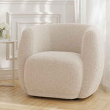 Sherpa Fabric Tub Chair - Clay