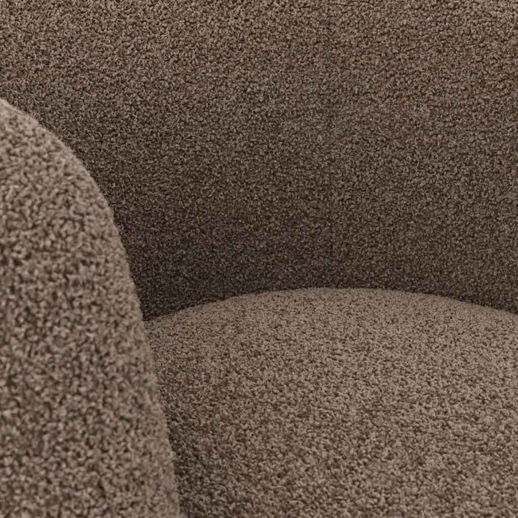 Sherpa Fabric Tub Chair - Clay