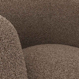 Sherpa Fabric Tub Chair - Clay