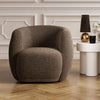 Sherpa Fabric Tub Chair - Clay