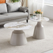 Sintered Stone Coffee And End Table in Round - Luna
