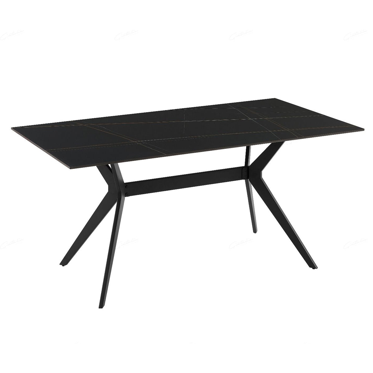 Sintered Stone Dining Table for 4 to 6 People Rectangular - Livia