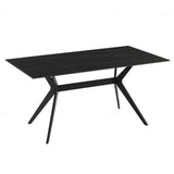 Sintered Stone Dining Table for 4 to 6 People Rectangular - Livia