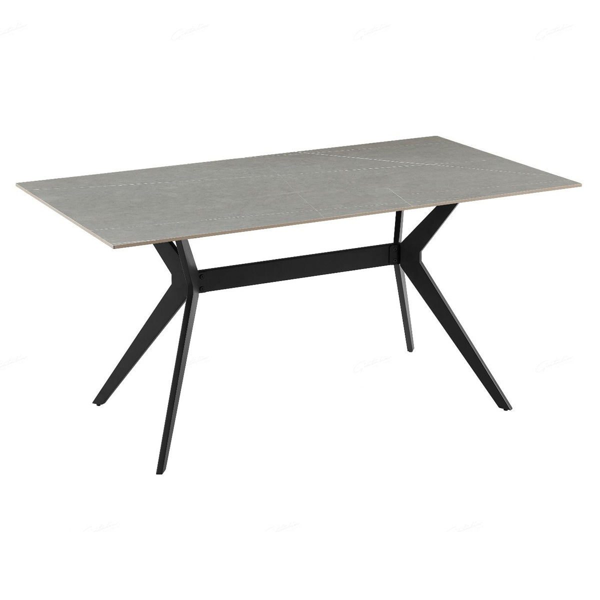 Sintered Stone Dining Table for 4 to 6 People Rectangular - Livia