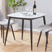 Sintered Stone Dining Table for 2 People Square - Aspen