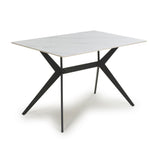 Sintered Stone Dining Table for 4 People 120cm Wide Rectangular - Timor