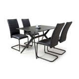 Sintered Stone Dining Table for 4 People 120cm Wide Rectangular - Timor