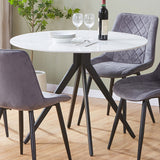 Sintered Stone Dining Table for 4 People Round - Aspen