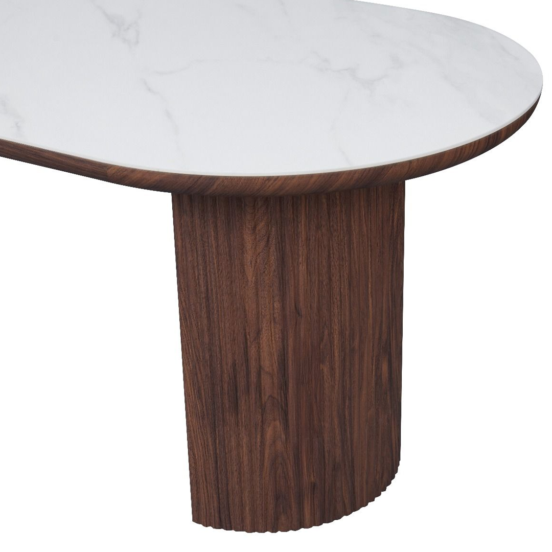 Sintered Stone Dining Table in Oval for 6 People - Mateo