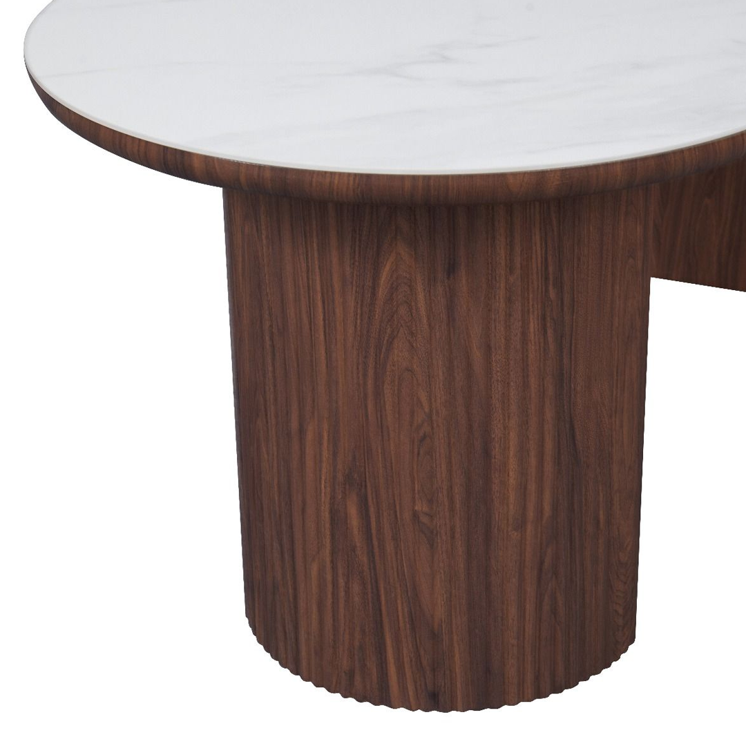 Sintered Stone Dining Table in Oval for 6 People - Mateo