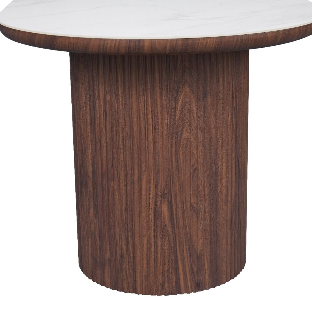 Sintered Stone Dining Table in Oval for 6 People - Mateo