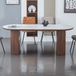 Sintered Stone Dining Table 200cm Wide in Oval for 6 People - Mateo