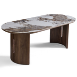 Sintered Stone Dining Table in Oval for 6 to 8 People - Isabella