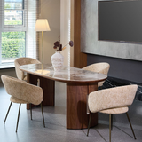 Sintered Stone Dining Table in Oval for 6 to 8 People - Isabella