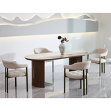 Sintered Stone Dining Table in Oval for 6 to 8 People - Isabella