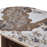 Sintered Stone Dining Table in Oval for 6 to 8 People - Isabella