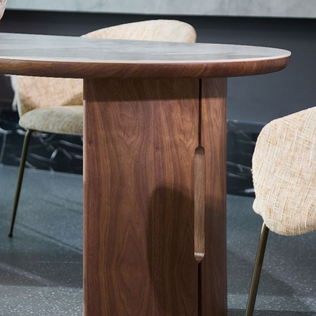 Sintered Stone Dining Table in Oval for 6 to 8 People - Isabella