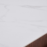 Sintered Stone Dining Table in Rectangular for 6 People - Eleanor