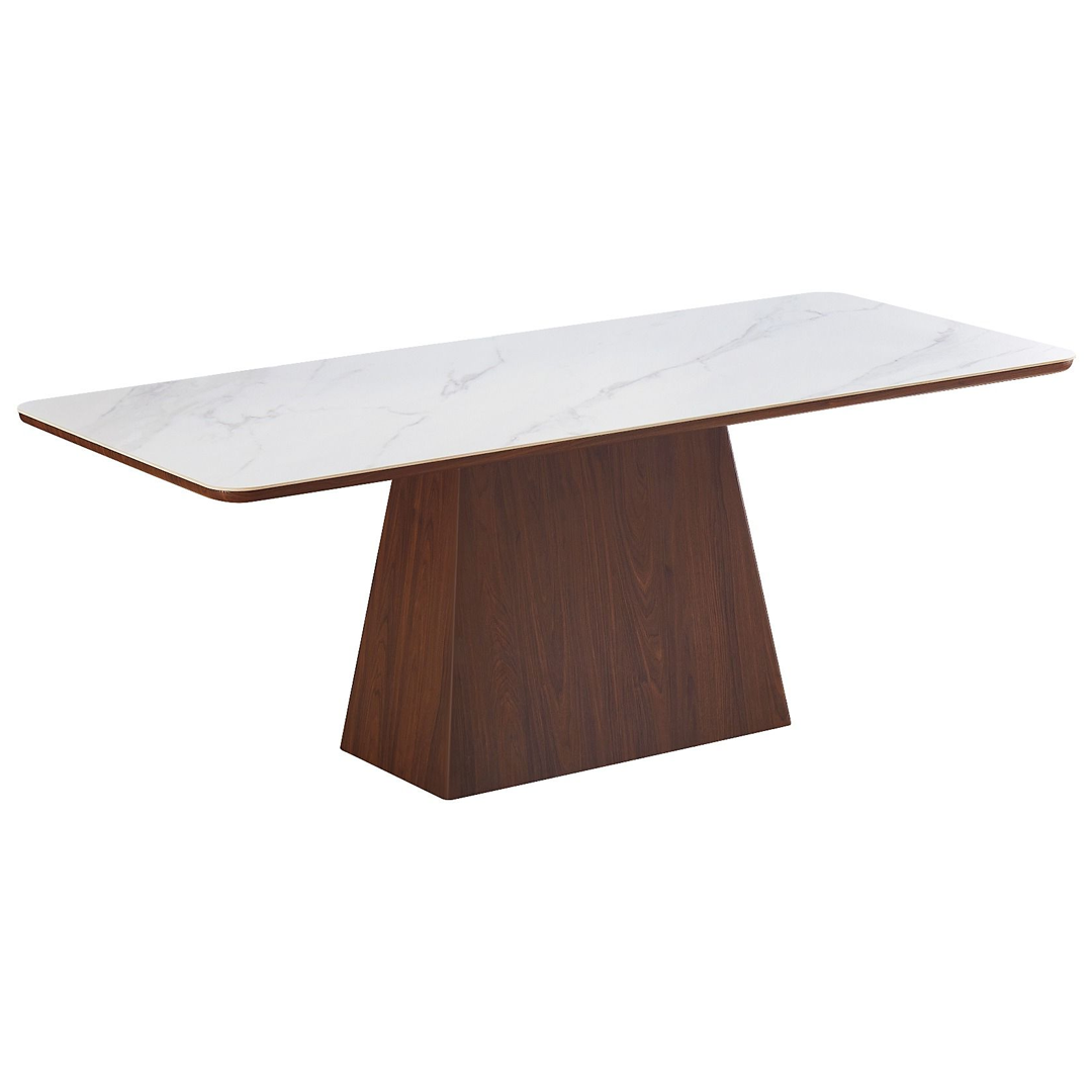 Sintered Stone Dining Table in Rectangular for 6 People - Ezra