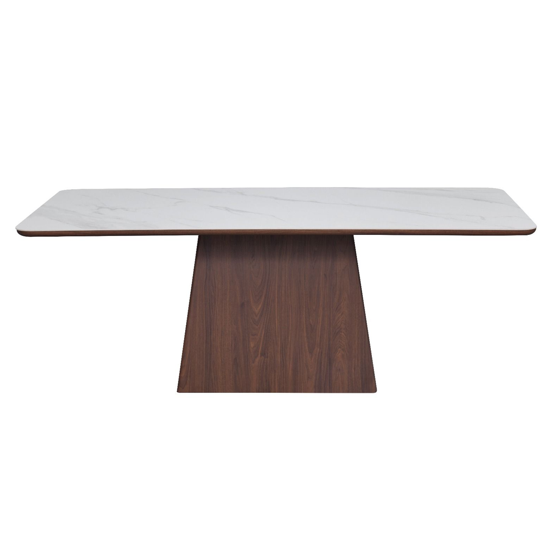 Sintered Stone Dining Table in Rectangular for 6 People - Ezra