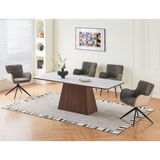 Sintered Stone Dining Table in Rectangular for 6 People - Ezra