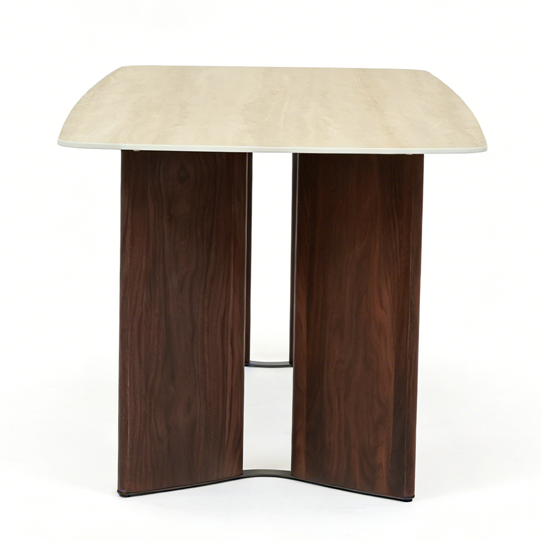 Sintered Stone Dining Table in Rectangular for 6 to 8 People - Almira