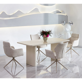 Sintered Stone Dining Table in Rectangular for 6 to 8 People - Marlow