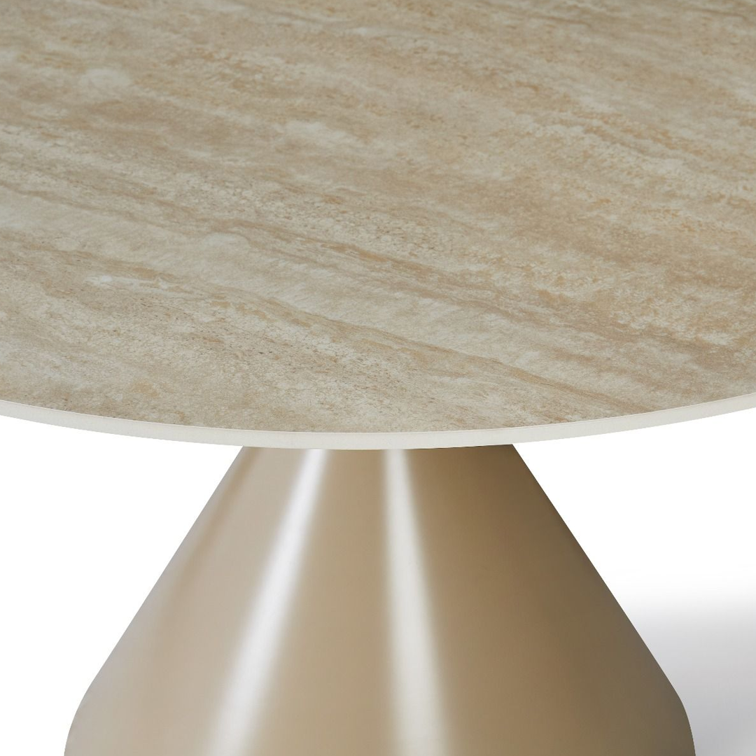 Sintered Stone Dining Table in Round for 4 People - Casa