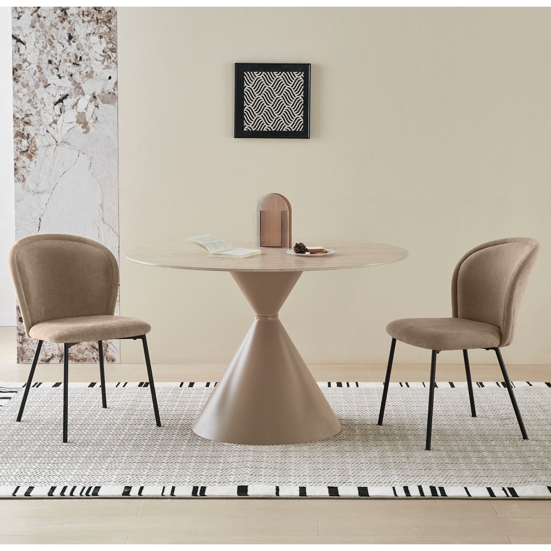 Sintered Stone Dining Table in Round for 4 People - Casa